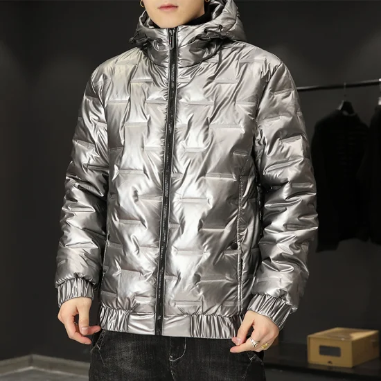 Amostra grátis jaqueta acolchoada de roupas ao ar livre masculina jaqueta de inverno envio direto