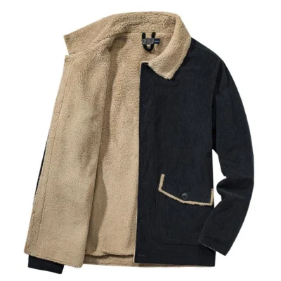 Jaqueta de algodão masculina personalizada, casaco à prova de vento