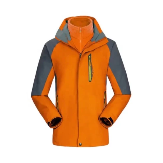 Inverno isolado frio quente 100% poliéster /Nylon/Algodão Parka Térmica Workwear Esportes Exteriores 3 em 1 Jaqueta de Desgaste de Esqui