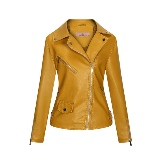 Novo casaco de couro falso feminino falso preto pu jaqueta de couro puffer jaqueta feminina de couro falso inverno outerwear