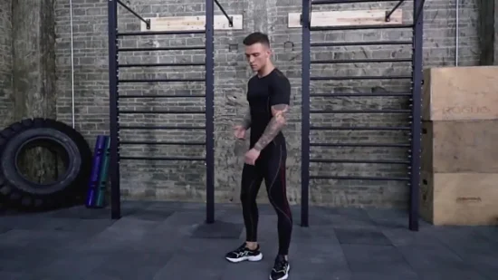 Desgaste de ioga de fitness personalizado executando calças esportivas leggings de compressão calças de ioga masculinas